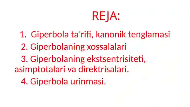 Giperbola tushunchasi 2