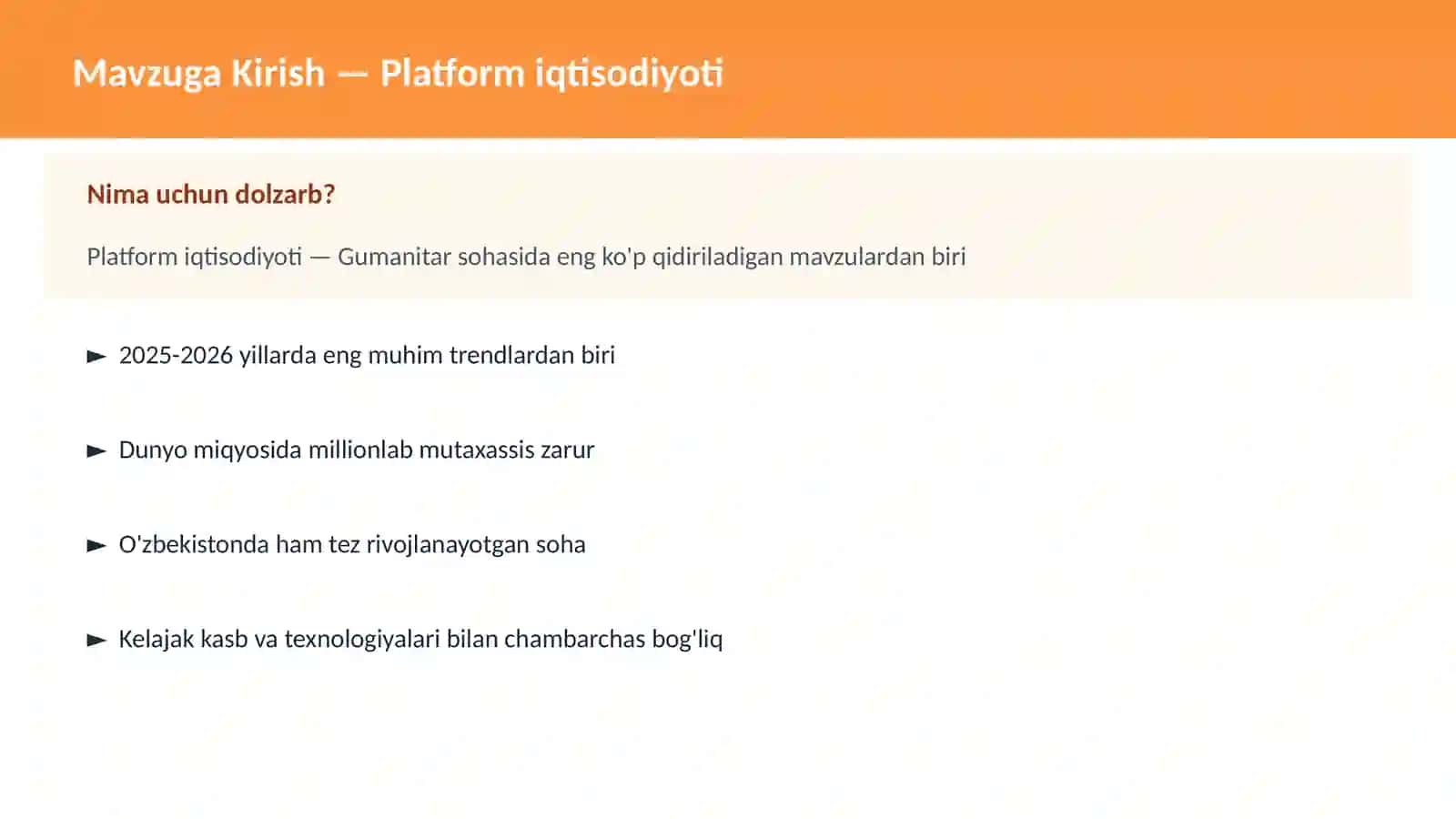 Platform iqtisodiyoti 2
