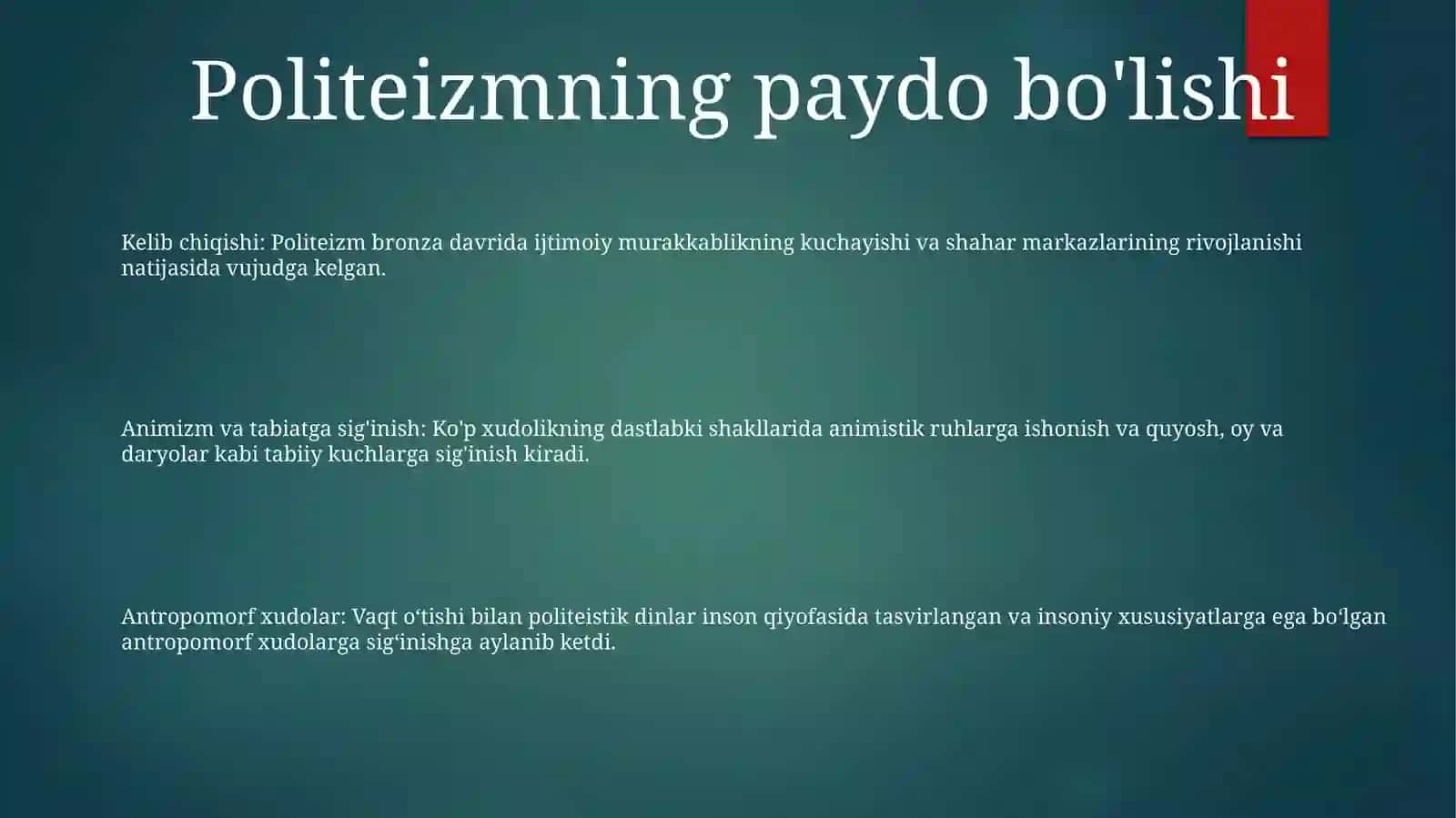 Bronza Davri Diniy Tasavvurlari 2