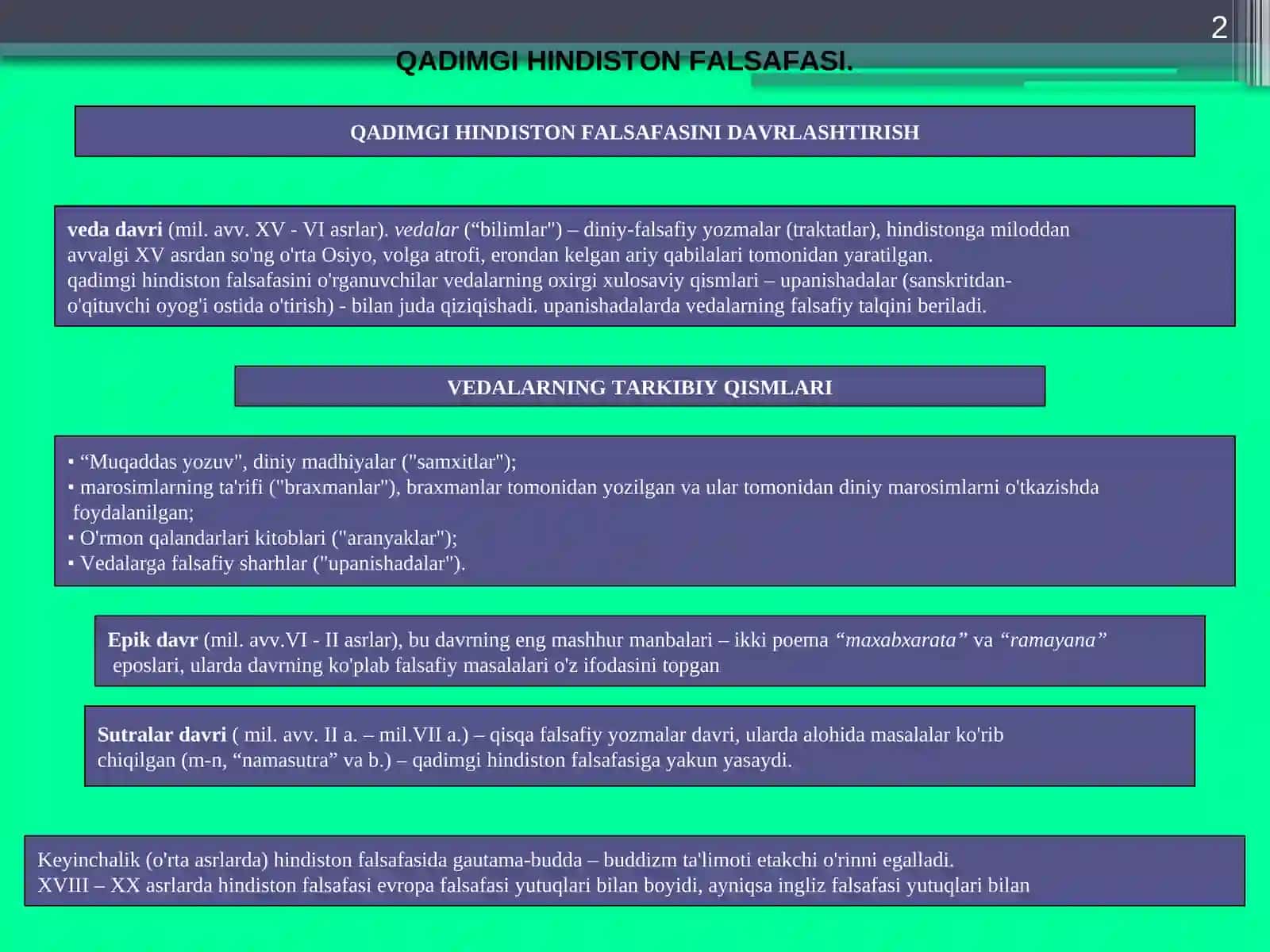 QADIMGII HINDISTON FALSAFASI 2