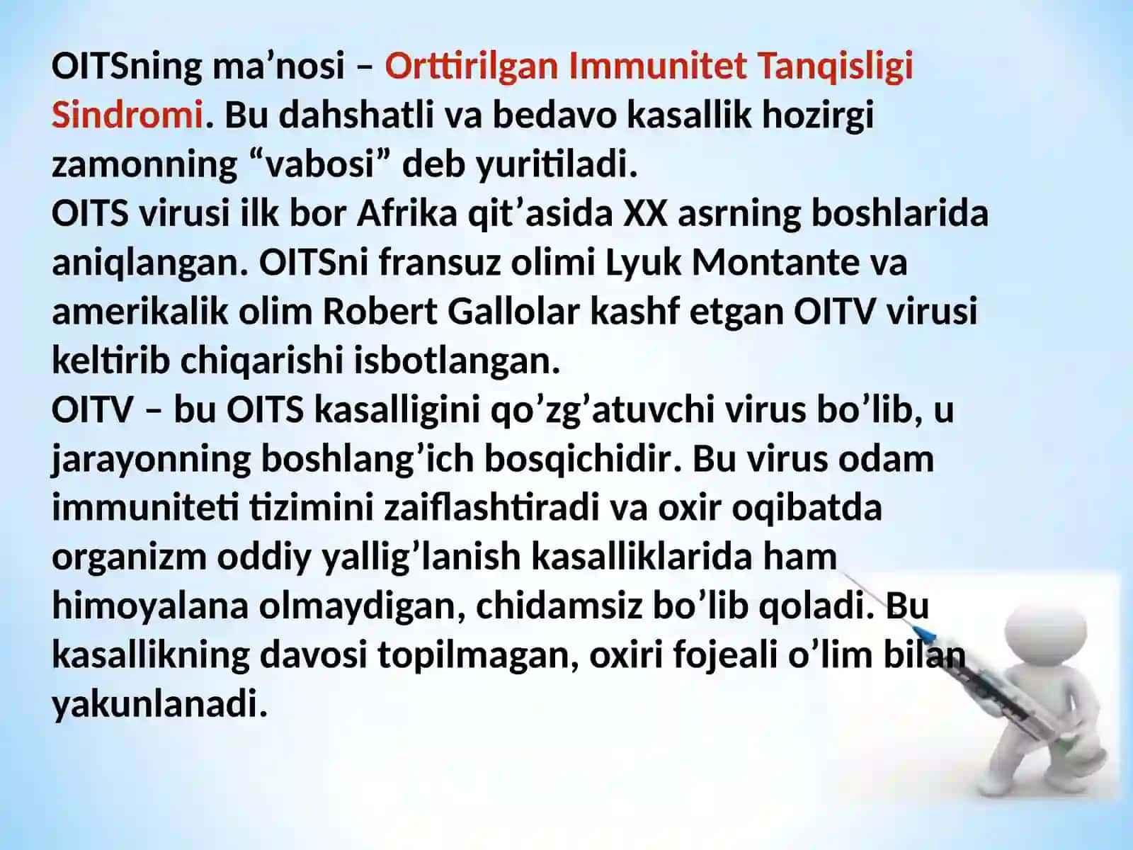 OIV/OITS 21-asr muammolari 2