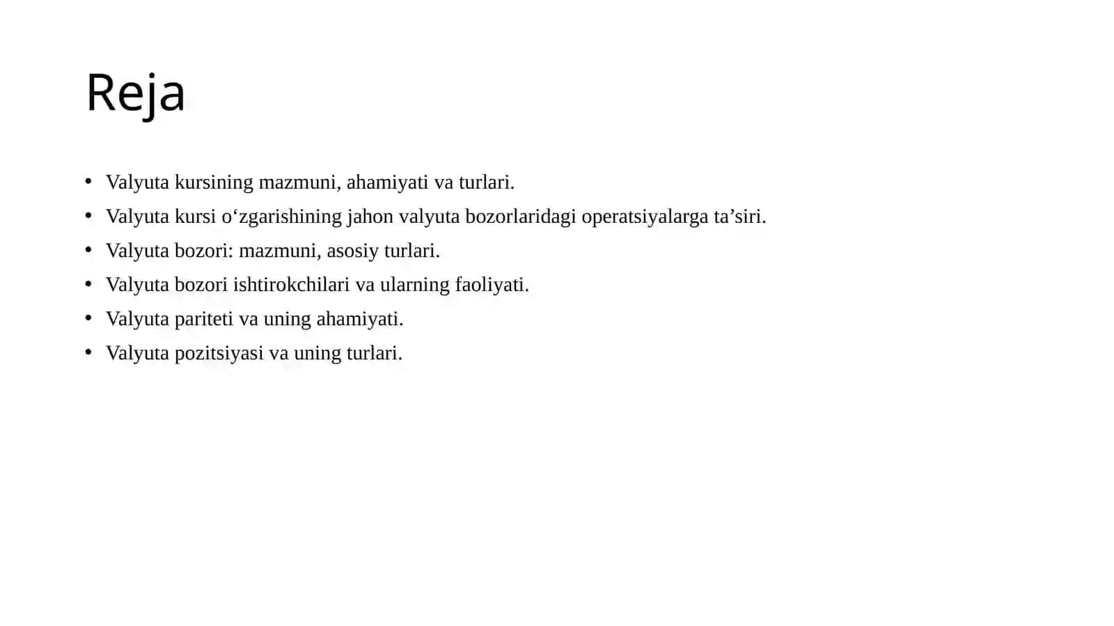 Valyuta bozori va uning ishtirokchilari 2