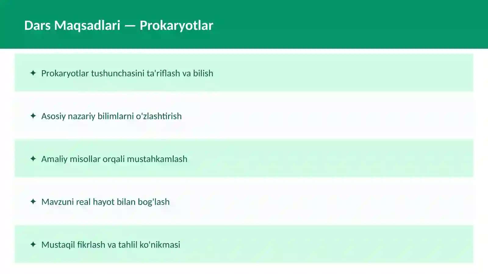 Hujayra tuzilishi 2