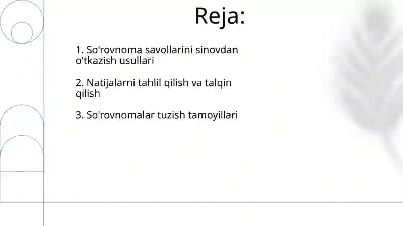Soʻrov anketa va testlar usullari 2
