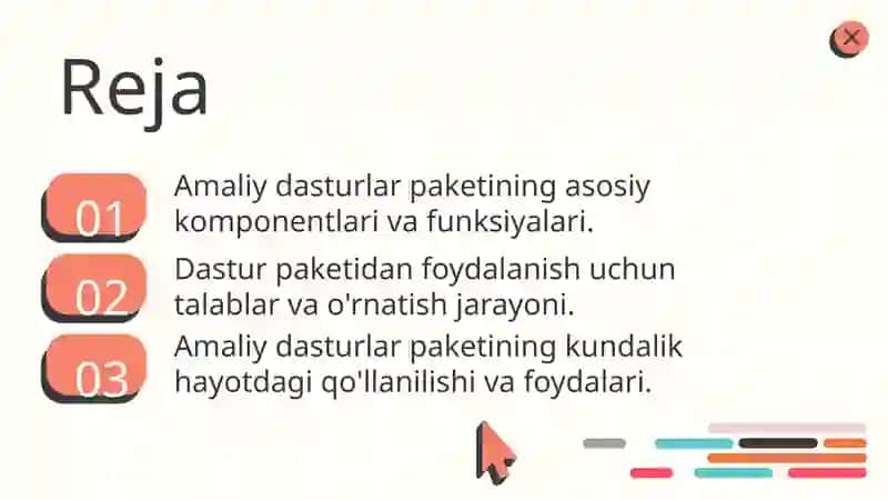 Amaliydasturlar paket kompyutering 2