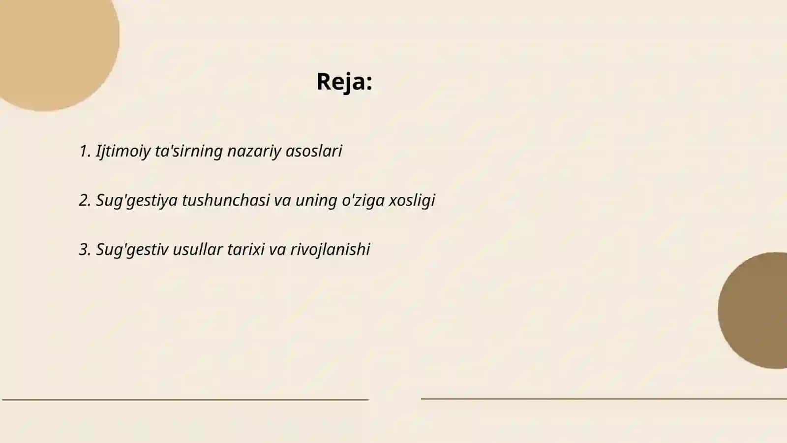 Taʼsir koʻrsatishning suggestiv usullari va ularning cheklanishi 2