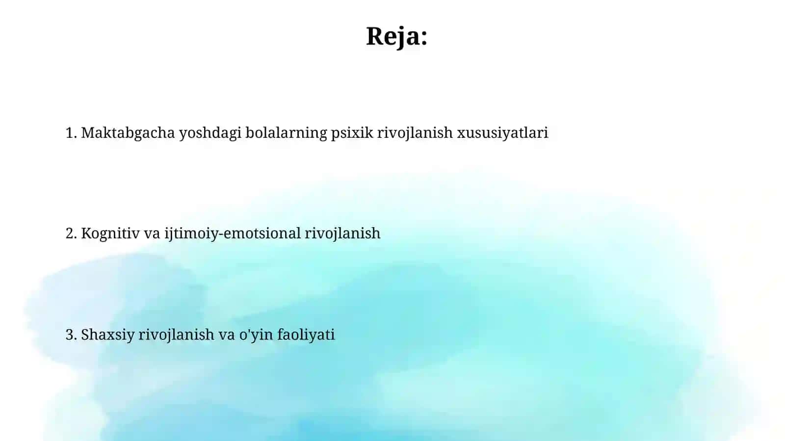 Bolalarning psixologik xususiyatlari 2