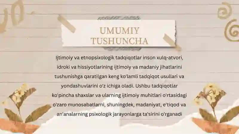 Ijtimoiy va etnopsixologik tadqiqotlar 2