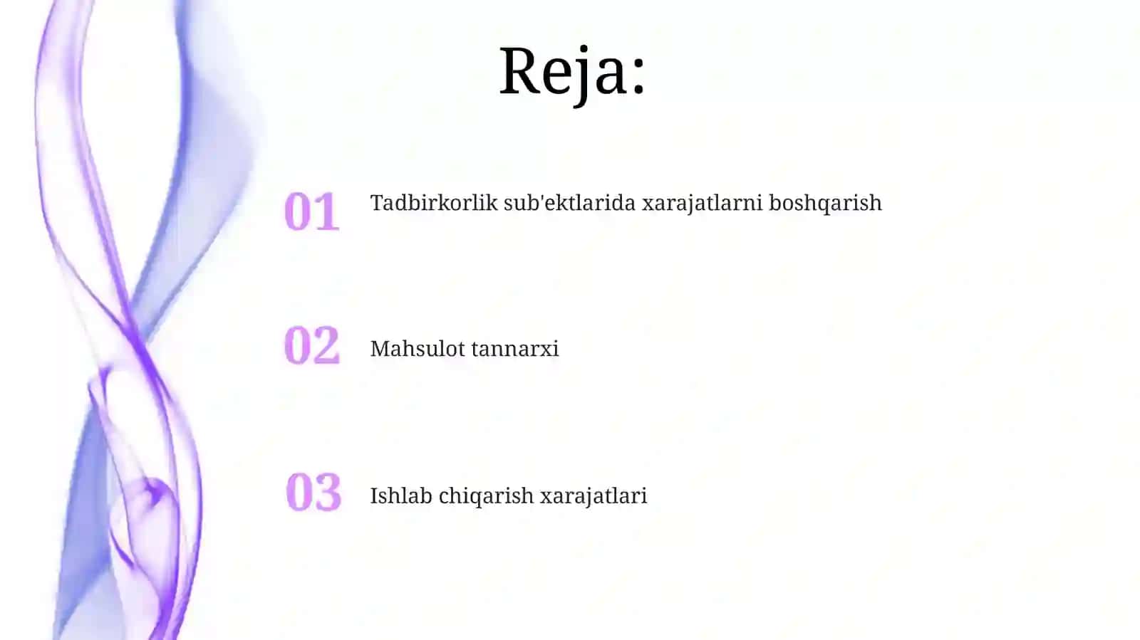 Mahsulot tannarxi 2