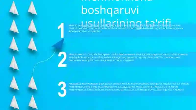 Mehmonxona Xo'Jaligida Boshqaruv Usullari 2