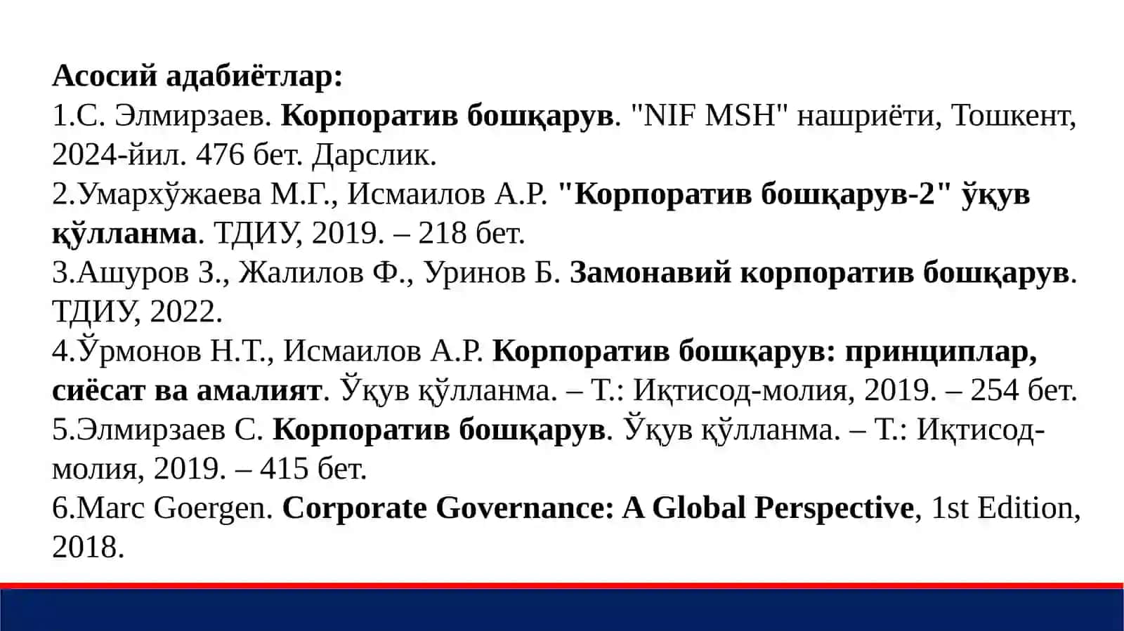 Корпоратив бошқарув 2
