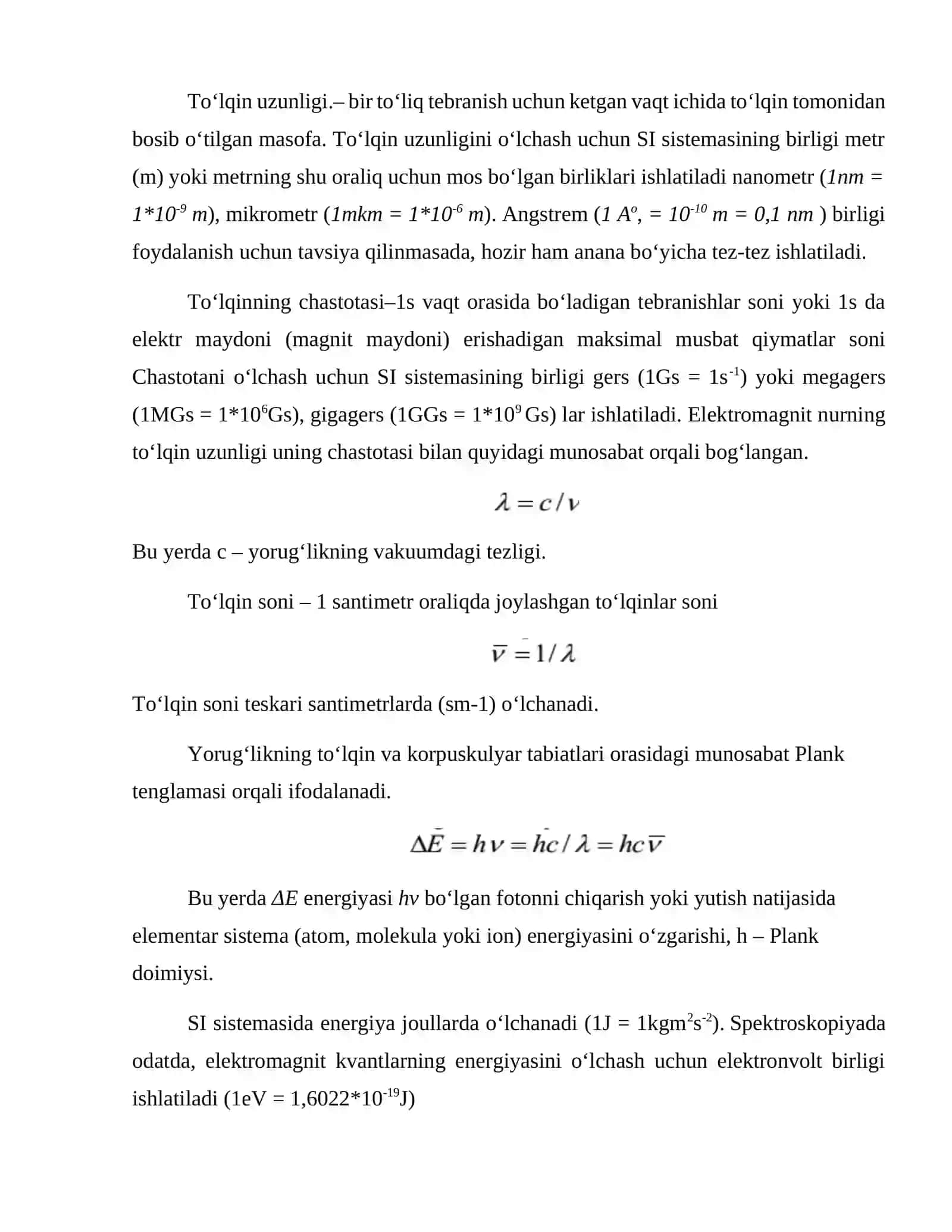 Spektroskopiyaga kirish (Introduction to Spectroscopy) 2