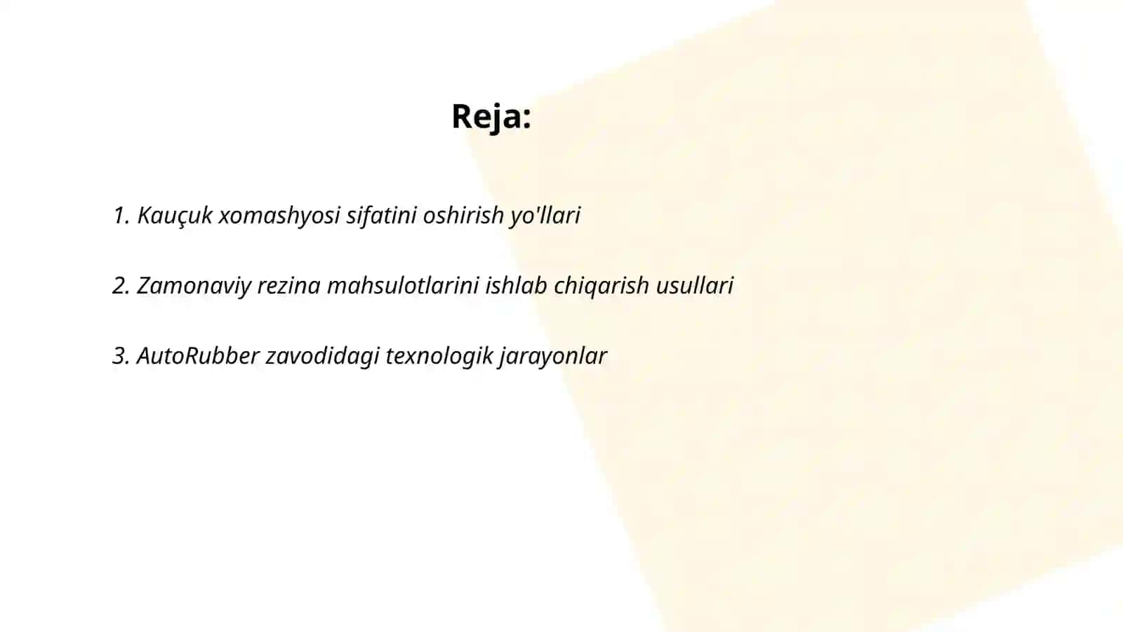 AutoRubber kauchuk rezina maxsulotlarini ishlab chiqrish zavodi 2