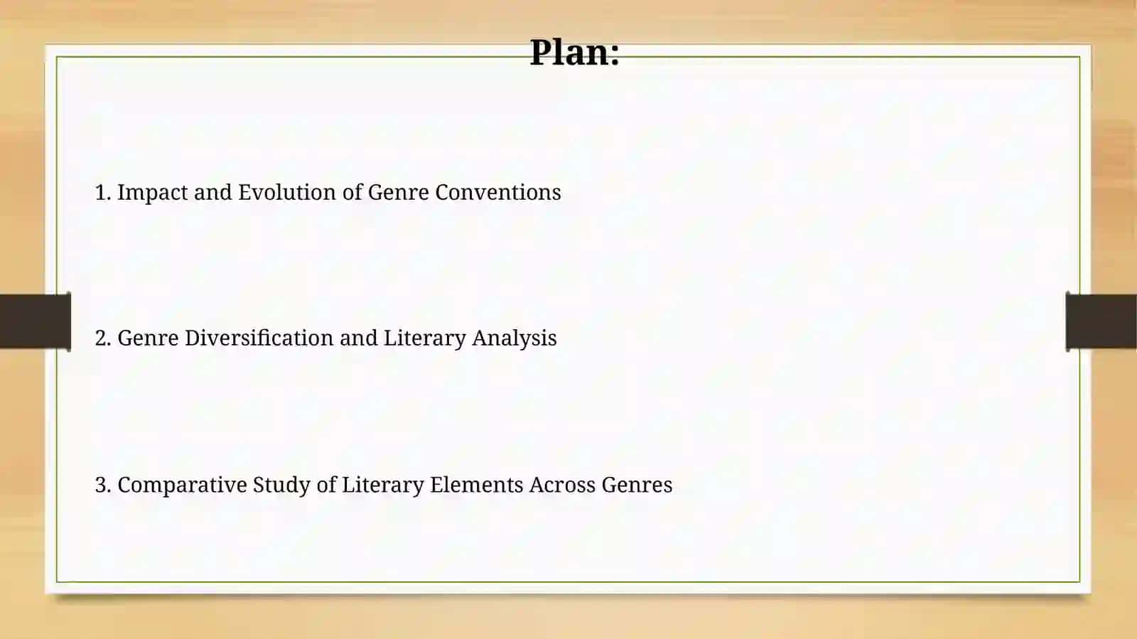 Study of literary works of various genres 2