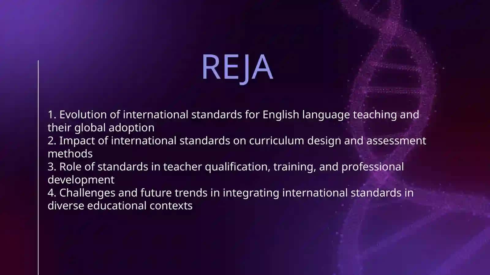 THE ROLE OF INTERNATIONAL STANDARDS IN ENGLISH LANGUAGE TEACHING 2