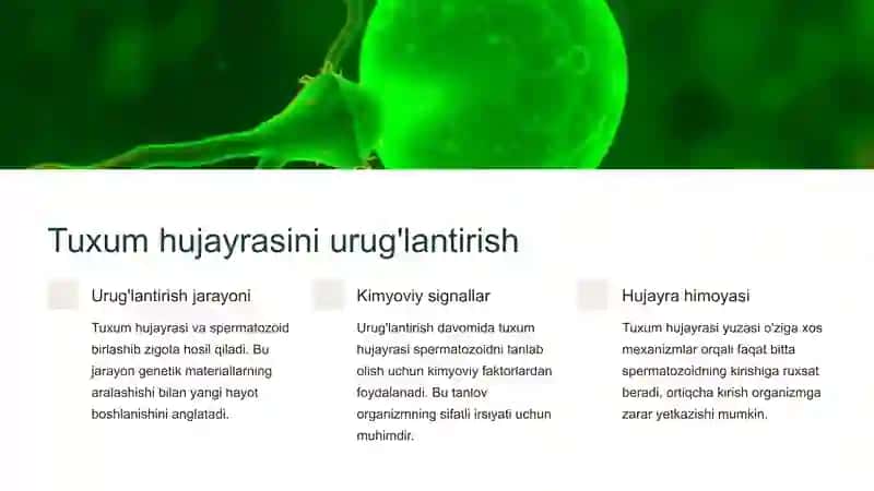 Rawajlaniw biologiyasi 2