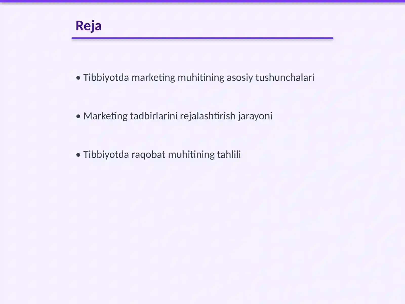 Tibbiyotda marketing muhiti 2