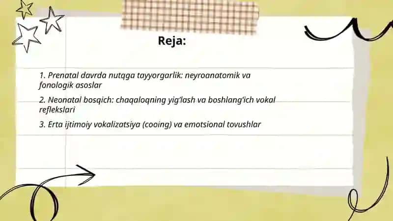 Nutqning ontogenezda shakillanish bosqichlari 2