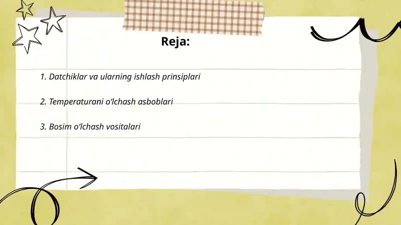 Oʻlchash vositalari ishlash prinsiplari 2