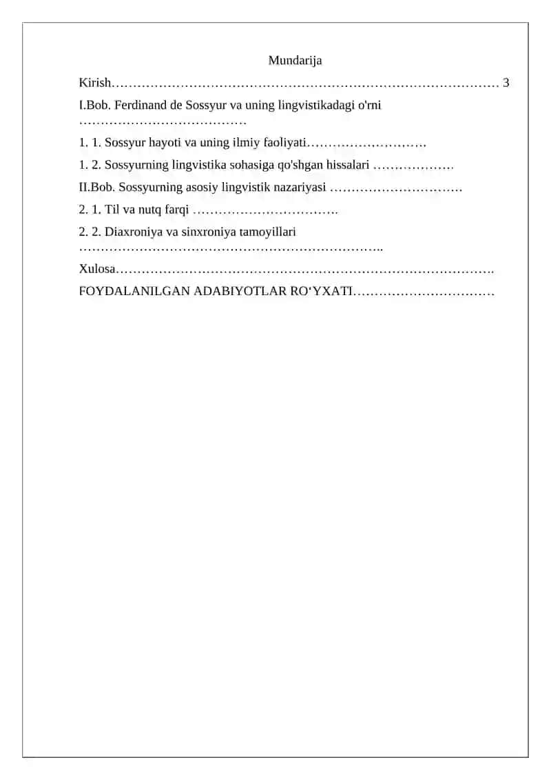 Sossyurning lingvistik ta'limoti 2