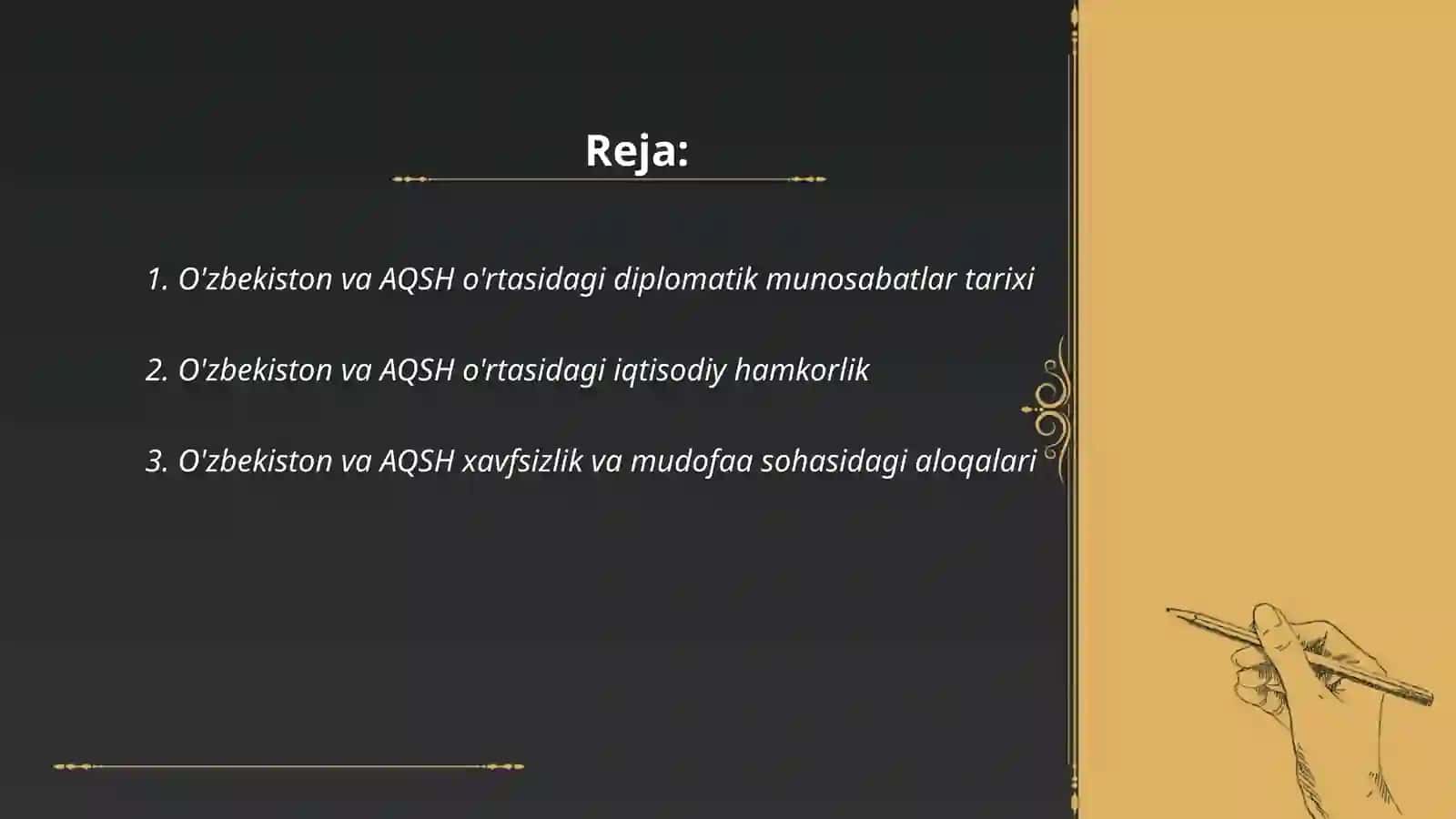 O'zbekiston va AQSH munosabatlarining tarixi 2