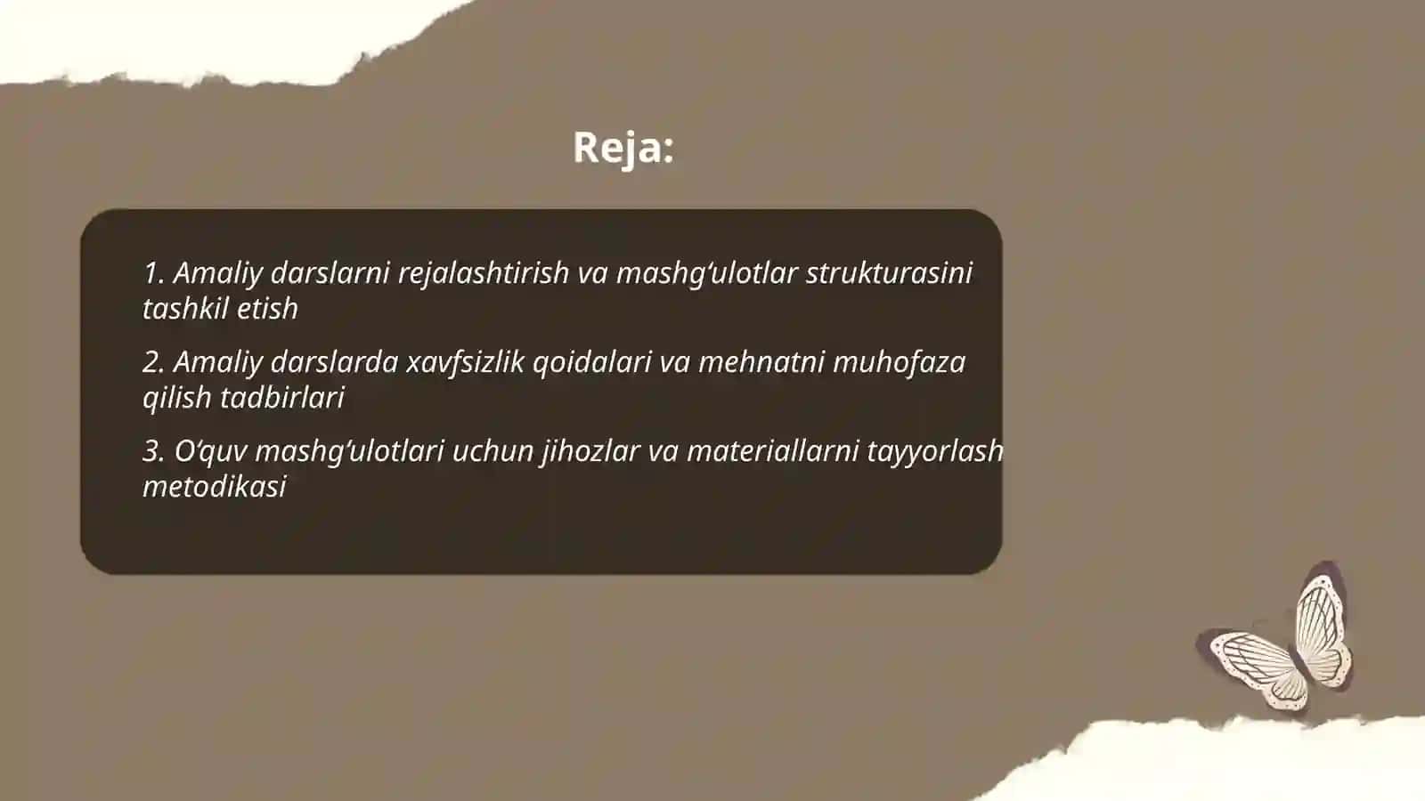 Texnologiya fani darslarida amaliy darslarni tashkil qilish va o‘tkazish metodikasi 2