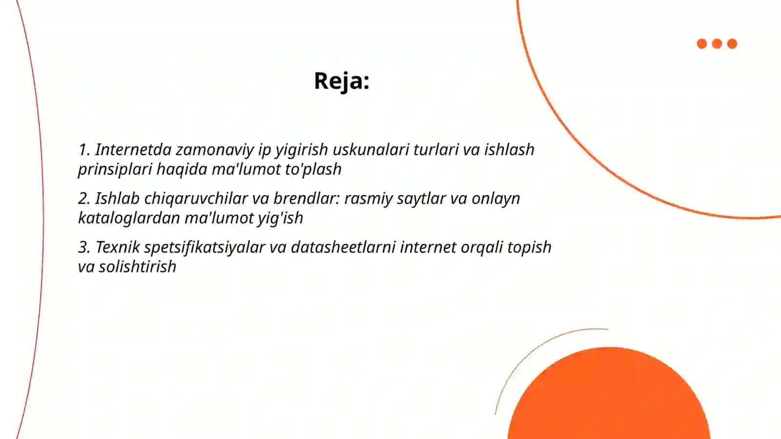 Zamonaviy IP yigirish uskunalari 2