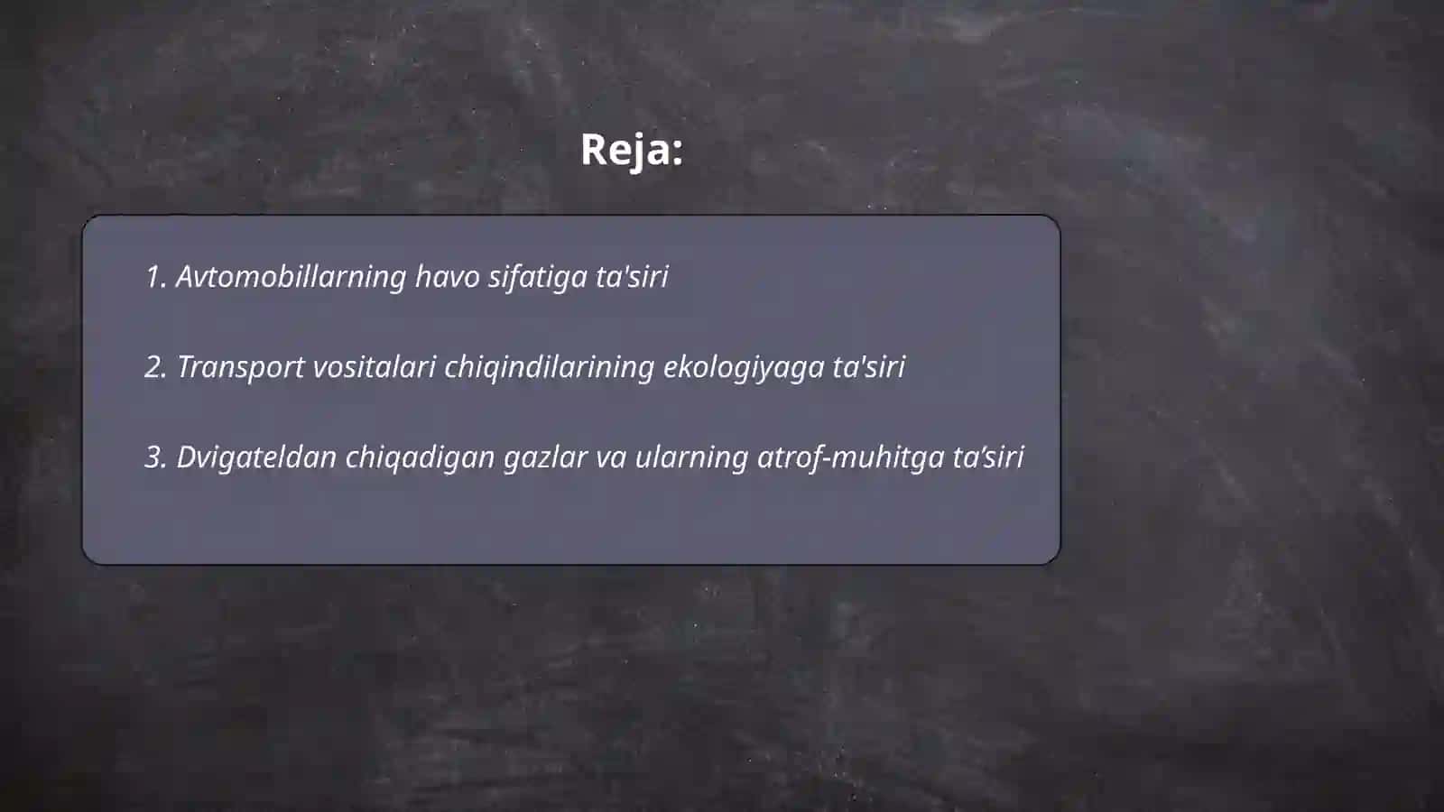 Avtomobillarni atrof-muhitga ta’siri 2