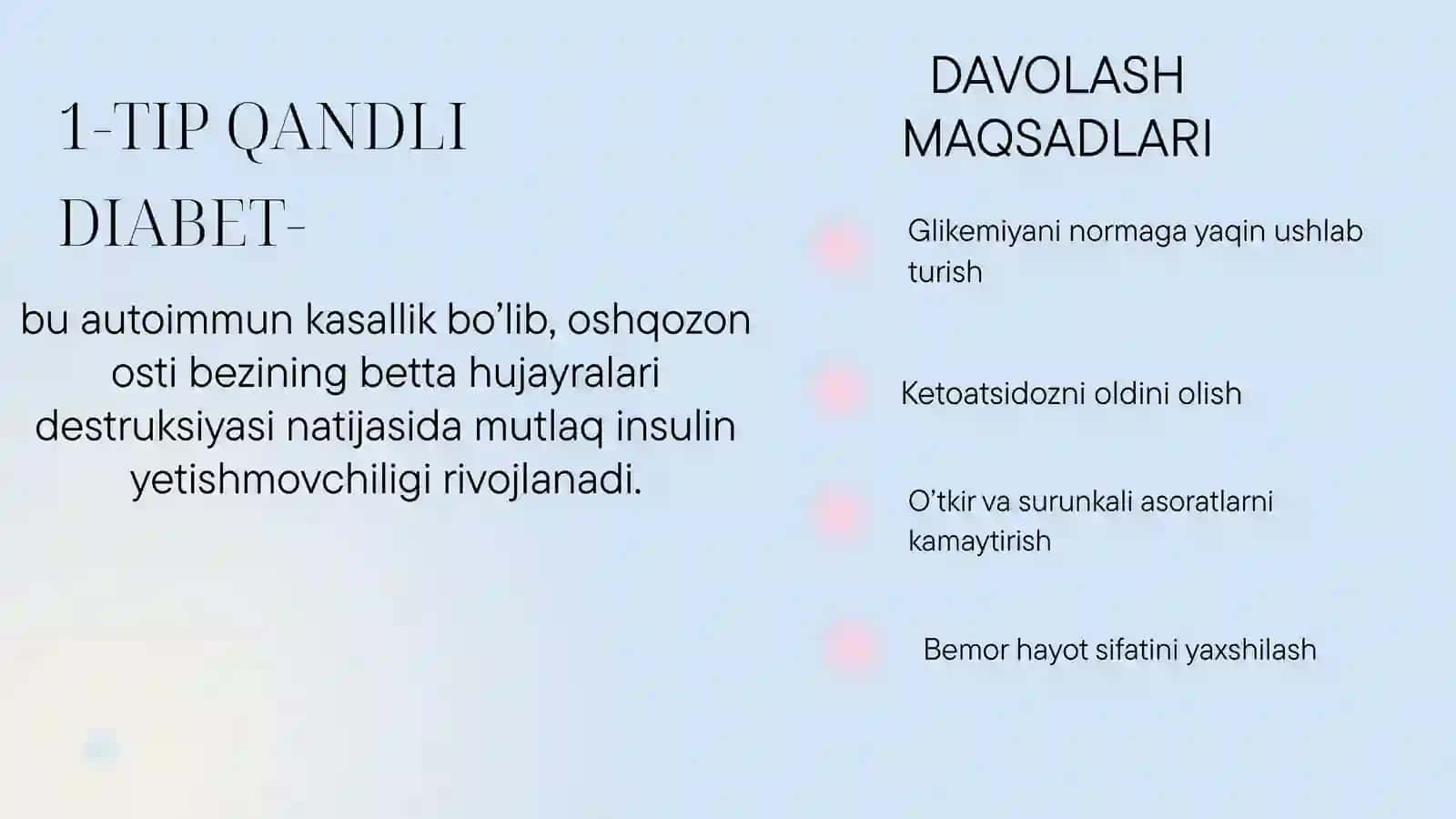 1-TIP QANDLI DIABET DAVOLASH 2
