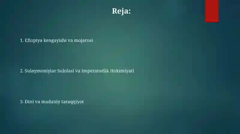 Efiopiya ilk yangi davrda 2
