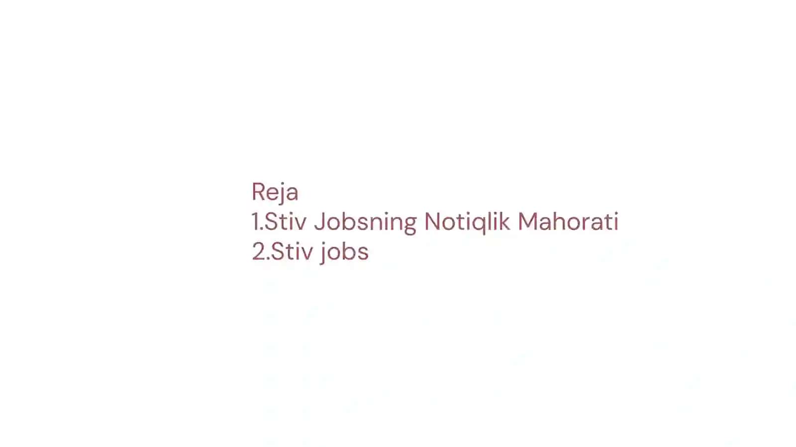 Stiv Jobsning Notiqlik Mahorati 2