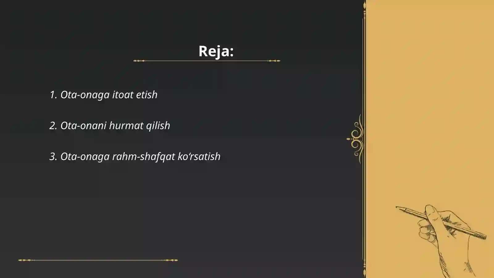 Ota-onaga itoat etish 2