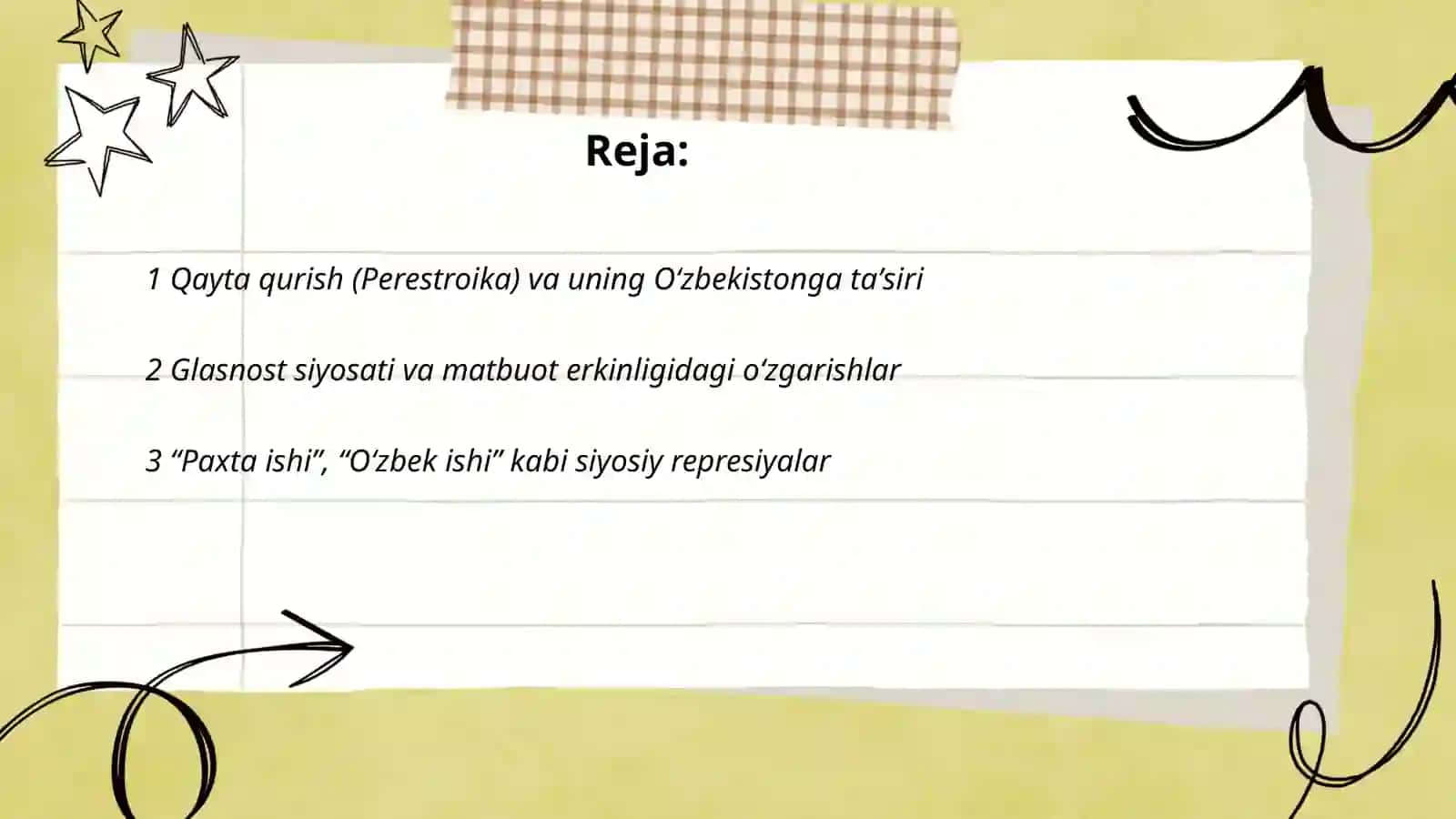 Mustaqillikka erishish arafasida Õzbekistindaki ijtimoiy siyosiy jarayonlar 2