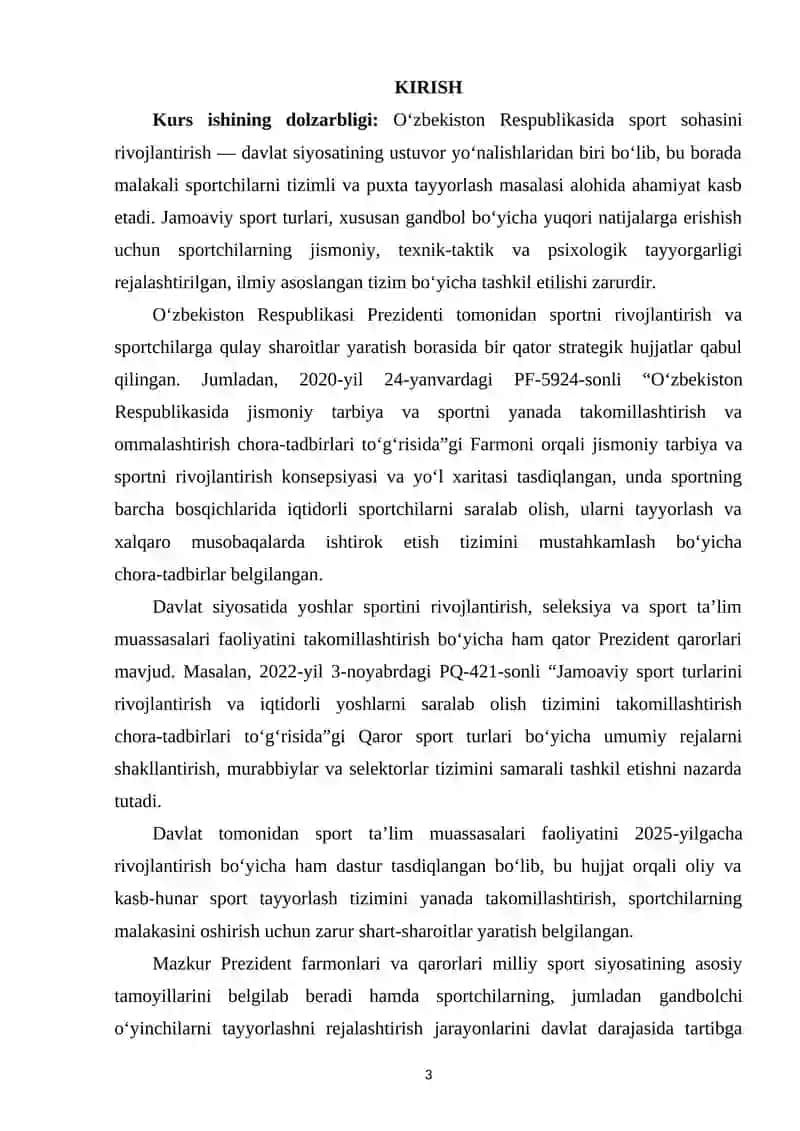 Gandbolchilarni Texnik Tayyorgarligi 2