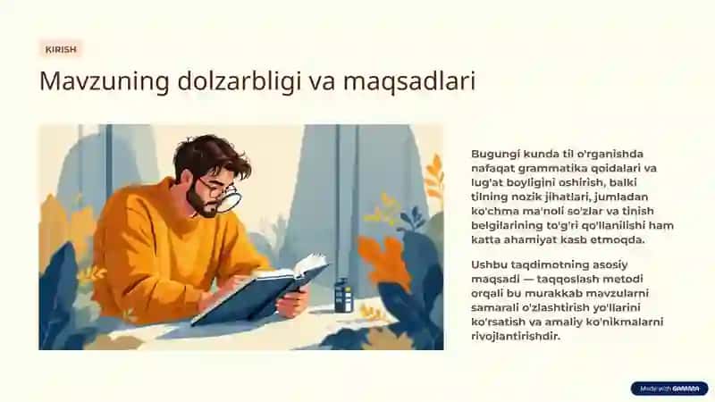 Taqqoslash metodi 2