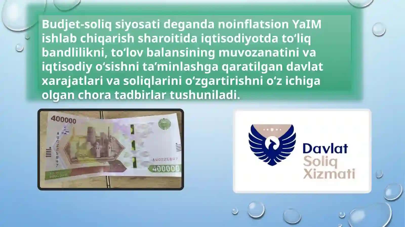 BYUDJED SOLIQ SIYOSATI 2