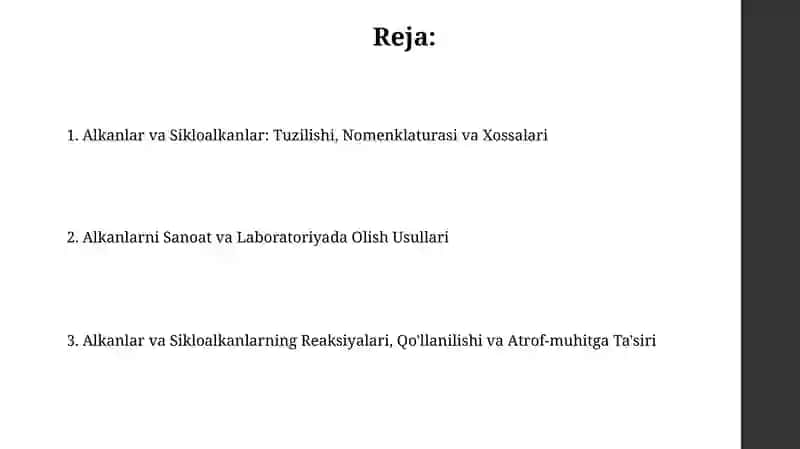 Alkan va sikloalkanlar 2
