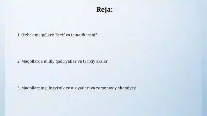 O'zbek xalq maqollari 2