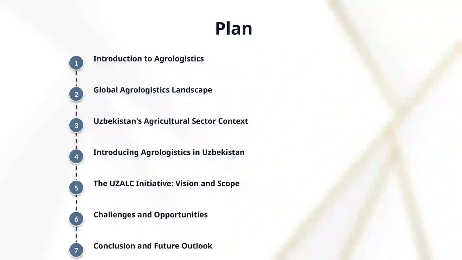 The introduction of Agrologistics in Uzbekistan 2