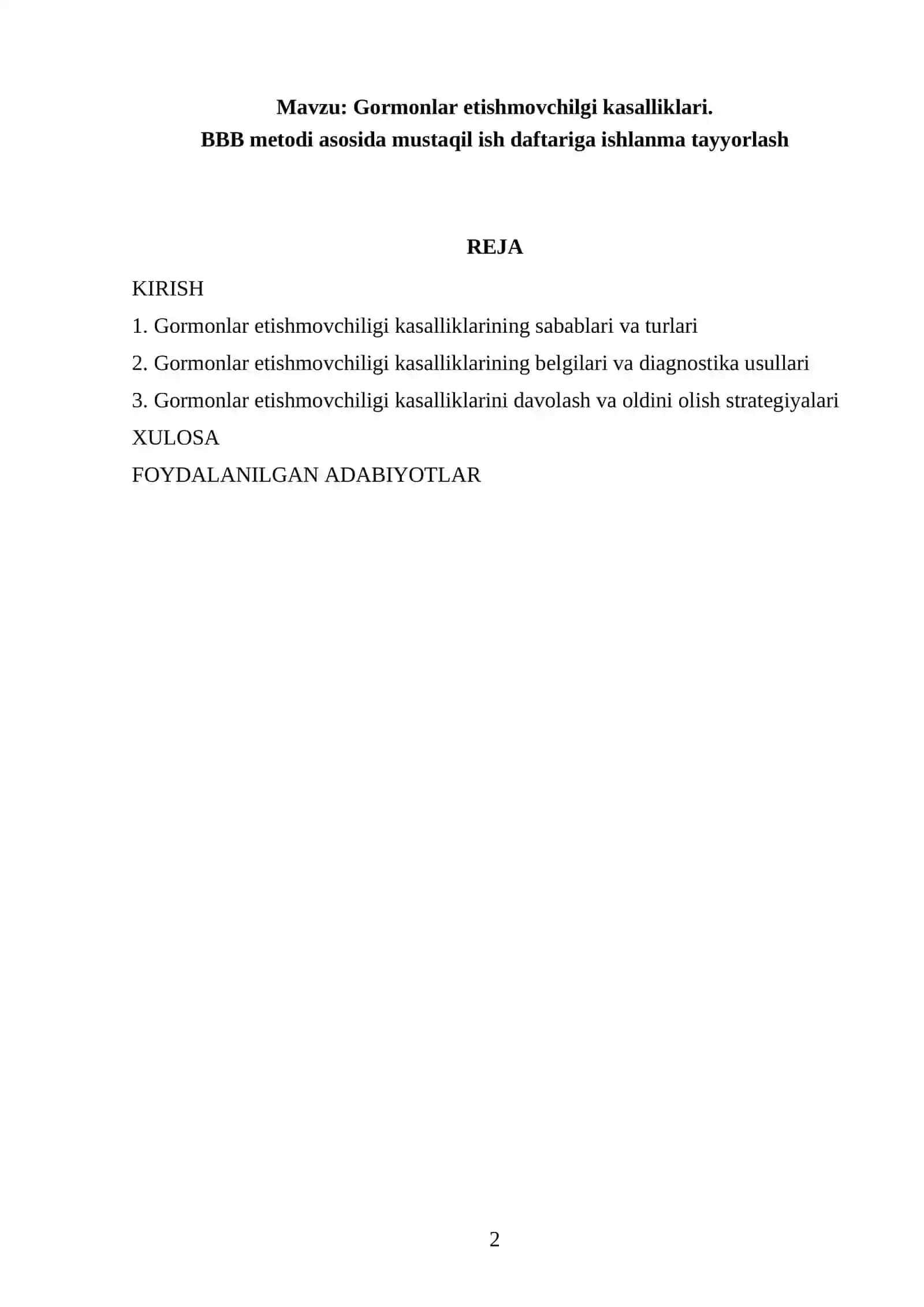Gormonlar etishmovchilgi kasalliklari 2