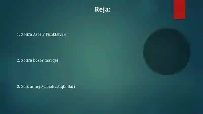 Xotira haqida ma’lumot 2