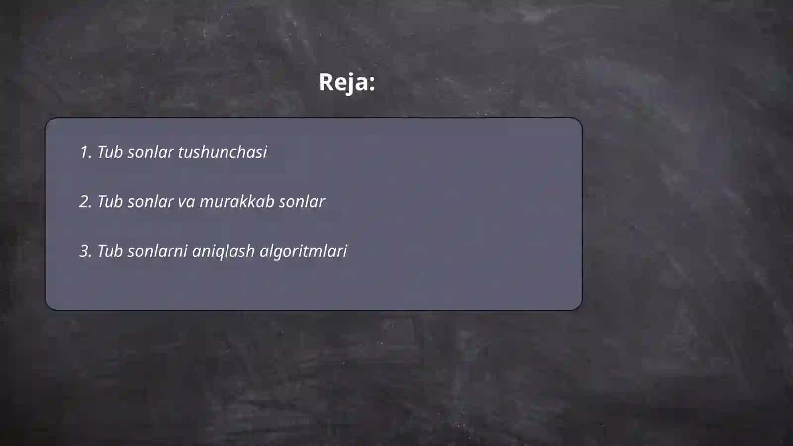 Tub sonlarning taqsimot qonuni 2