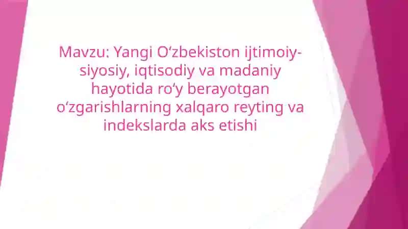 O‘zbekiston yangi tarixi fanidantaqdimoti 2