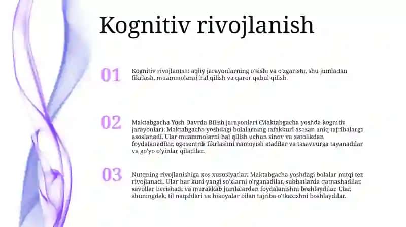 Maktabgacha Yosh Davrda Bilish Jarayonlari Va Nutqning Rivojlanishiga Xos Xususiyatlar 2