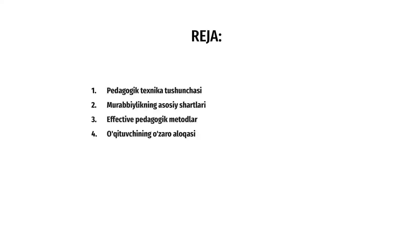 Pedagogik texnika va murabbiylik shartlari 2
