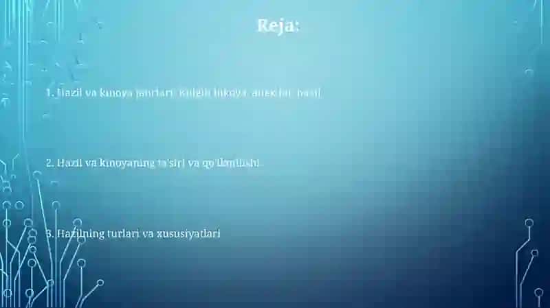 Hazil va kinoya janrlari 2