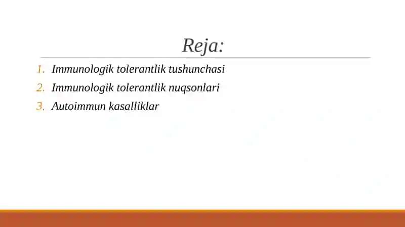 Immunologik tolerantlik nuqsonlari. Autoimmun xastaliklar 2