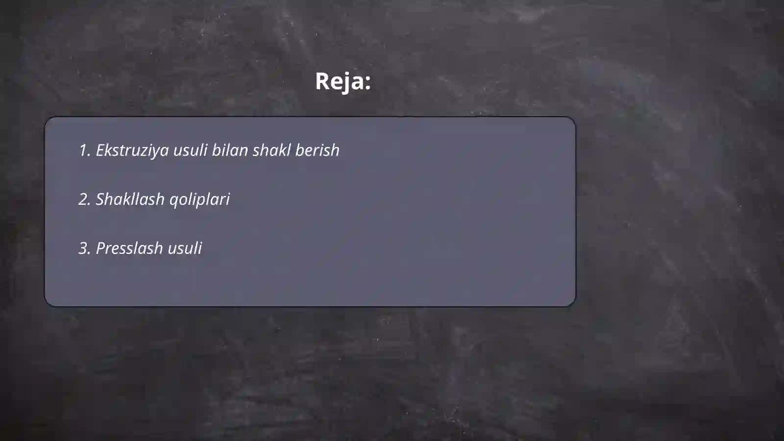 Mahsulotlariga shakl berish jihozlari va usullari 2