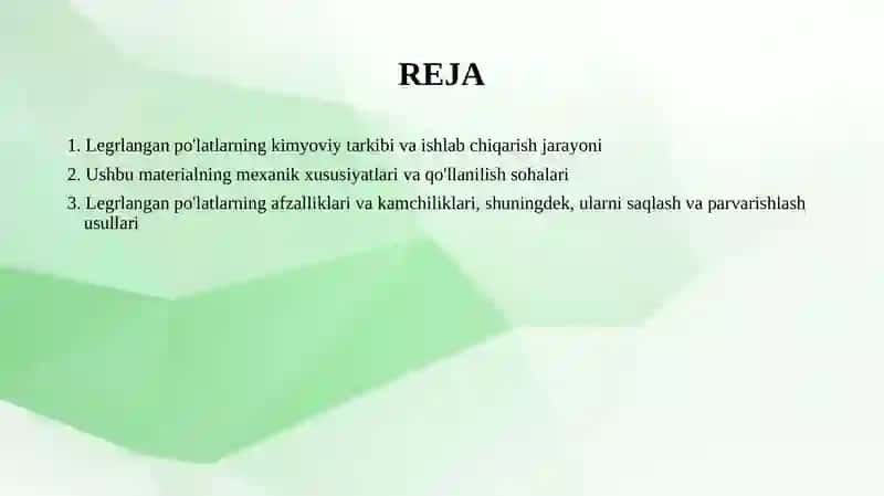 Legrlangan po'latlar 2