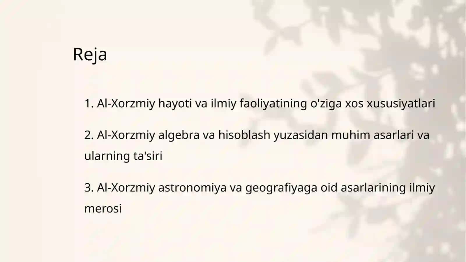 BUYUK OLIM AL-XORZMIY ASARLARI 2